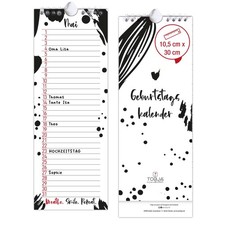 Immerwährend Geburtstagskalender jahresunabhängig 30x11 Dauerkalender Kalender