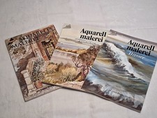 3 Topp Bücher Aquarellmalerei Llandschaften /Wasser / Objekte-Konvolut
