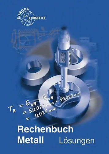 Rechenbuch metall lösungen - rechenbuch, /