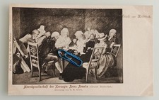 AK Foto Karte Gruß aus Weimar Thüringen Abendgesellschaft Herzogin Anna Amalia D