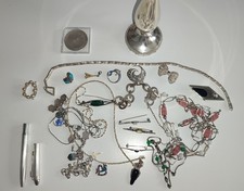 Konvolut Altsilber Schmuck Mix