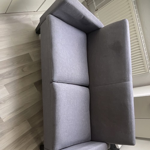 Sitzer schlafsofa grau stoff - 2-sitzer,
