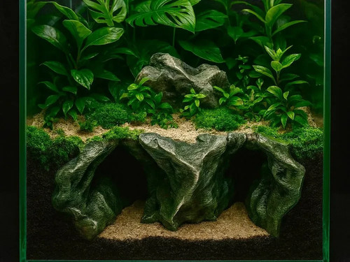 Ofeene höhle dschungel - deko, |