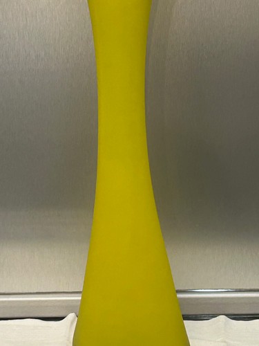 Boden vase glas vintage gelb - vase,