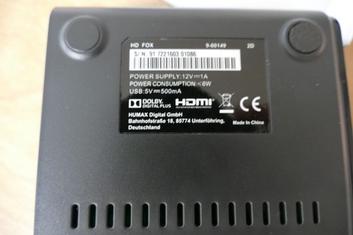 Humax fox hdtv sat - fox,
