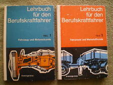 DDR Lehrbucher Berufskraftfahrer 1 u. 2 - LKW Fahrer Motorenkunde Fahrpraxis