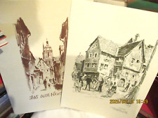 PFALZ / KARL GRAF / DRUCKE 12 BLÄTTER : DAS ALTE NEUSTADT / NUMMERIERT+SIGNIERT