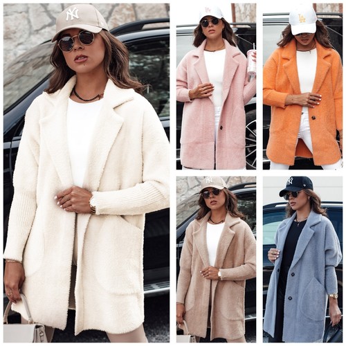 Mantel wolljacke alpaka imitat - mantel,