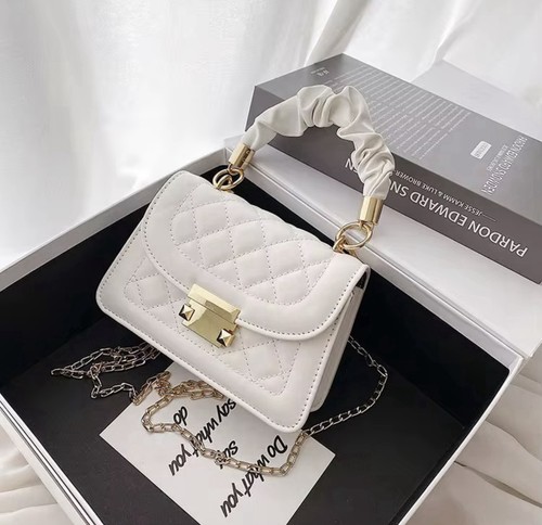 Weiße ledertasche - weiße,