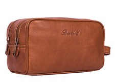 Kulturtasche Echt Leder