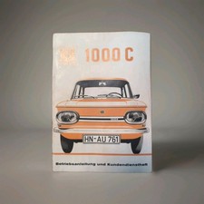 Betriebsanleitung und Kundendienstheft NSU 1000C  1968