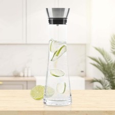 Wasserkaraffe aus Glas 1,2 Liter mit Ausgießer 13087
