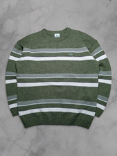 Vintage Lacoste Strickpullover Größe XL Herren Wollpullover Grün