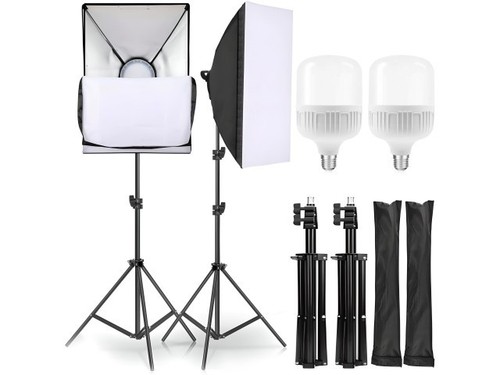 Fotolampen set softbox 50x70cm - fotolampen,