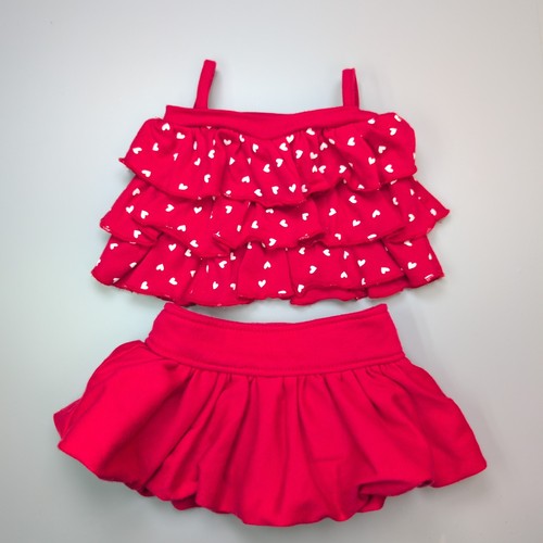 Build bear red - heart, ruffle