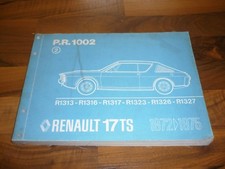 RENAULT 17 R17 TS 1975 orig. ERSATZTEIL KATALOG ETK 2.Auflage WERKSTATT HANDBUCH