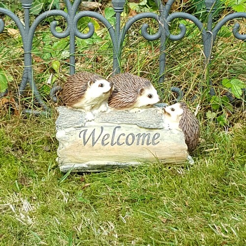 Willkommen schild igel - willkommen,