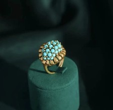 Vintage Ring mit Türkis für