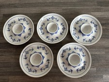 5 Eierbecher mit Ablage Indisch Blau Strohblume Winterling?