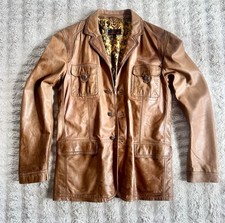 Lederjacke  Blazer Offset Gr