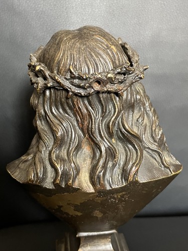 Antike bronze büste jesus - antike,