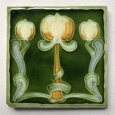Antike Jugendstil-Fliese