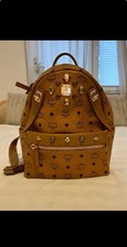 MCM Rucksack, Modell Stark Backpack Mini in der Farbe Cognac