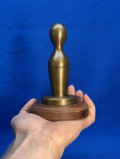 Vintage Kegelpokal aus Messing