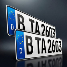 2 Kfz Kennzeichen 520x110mm