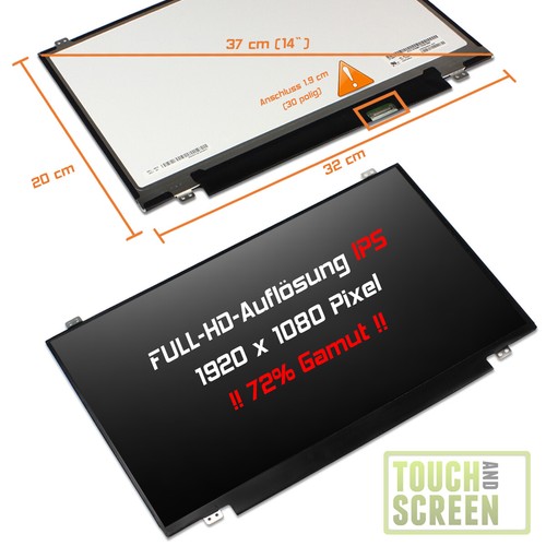 Led display matt passend - 14,0",