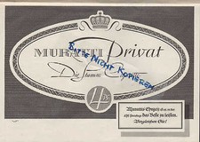 BERLIN, Werbung 1938, MURATTI-Zigaretten AG Tabak Zigarette Die Stammzigarette 
