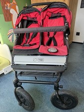 Mountain Buggy Kinderwagen Zwillingskinderwagen Duet Doppelsitz-Buggy Rot