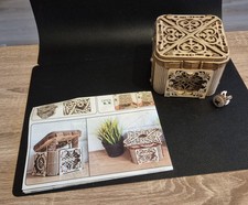 Holzpuzzle 3D Modell Schmuck-Box/Tresor -fertig aufgebaut-