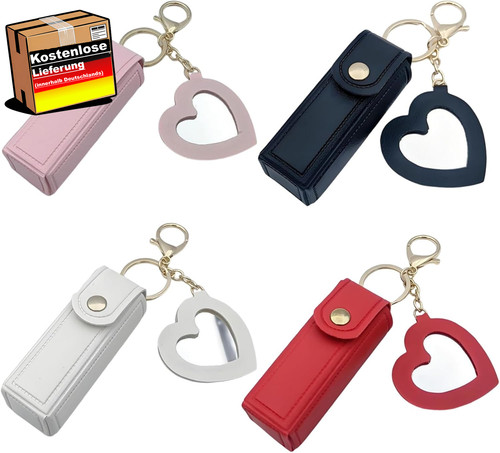 Lippenstift etui leder - leder, mit