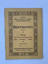 Noten . Beethoven.  Opus 87. Trio.  C-dur. Taschenpartitur.