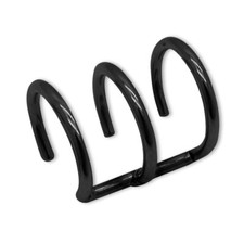 Edelstahl 3er Ohrklemme Ohrclip Earcuff Ohrring ohne Loch gold schwarz silber