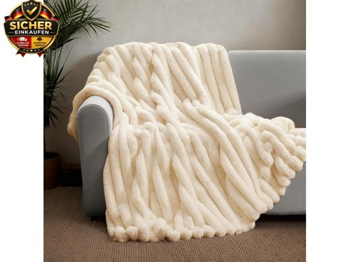 Kuscheldecke kaninchen plüsch - kaninchen,
