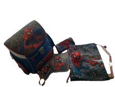 Marvel Spiderman 5-teiliges Set - Schulranzen, Federmappe, Turnbeutel….