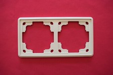 Gira 021216 Abdeckrahmen 2fach altes System Standard reinweiß