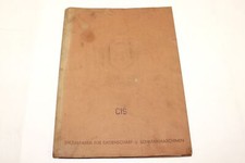 Betriebsanleitung - Sägenschärfmaschine Schleifmaschine - VOLLMER - Modell CfS