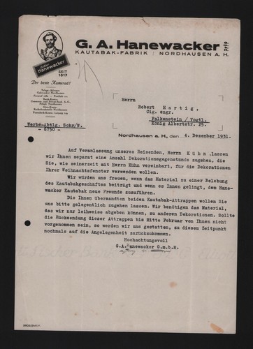 Nordhausen brief 1931 a - nordhausen,,