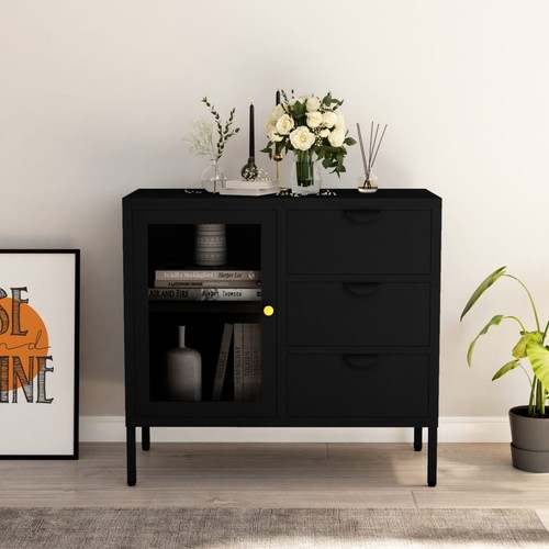 Sideboard 75x35x70cm stahl - 75x35x70cm,