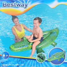 Bestway 41477 Schwimmtier aufblasbares Wasser Spielzeug Krokodil ca. 152 x 71 cm