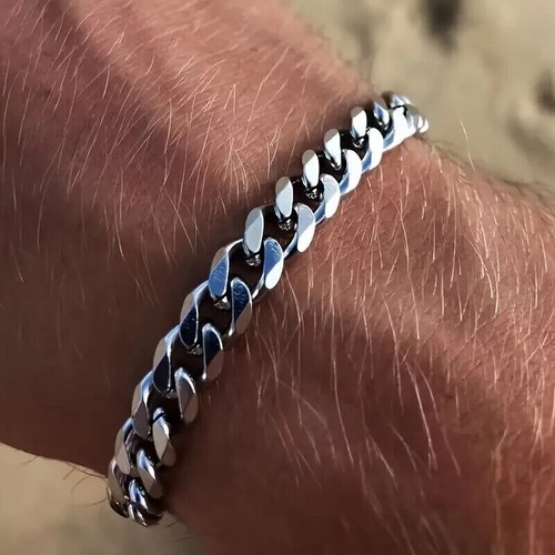 Herren armband titanstahl 7mm - titanstahl,