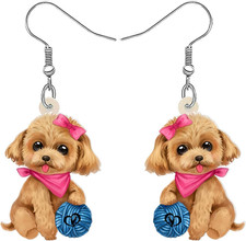 Acryl süße Pudel Hund