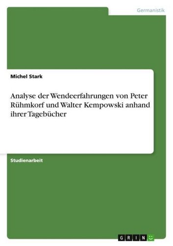 Analyse der wendeerfahrungen - der,