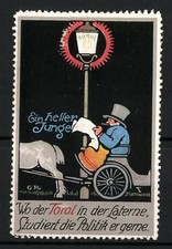 Reklamemarke Ein heller Junge