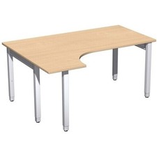 Eckschreibtisch links, 4-Fuß