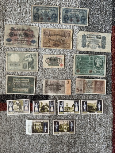 Alte geldscheine sammlung - alte,