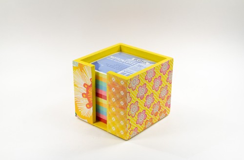 Zettelbox sonnige blumen - blumen,